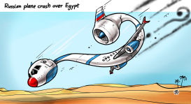 RUSSIAN PLANE CRASH by Emad Hajjaj