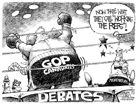 DEBATING THE DEBATES by John Darkow