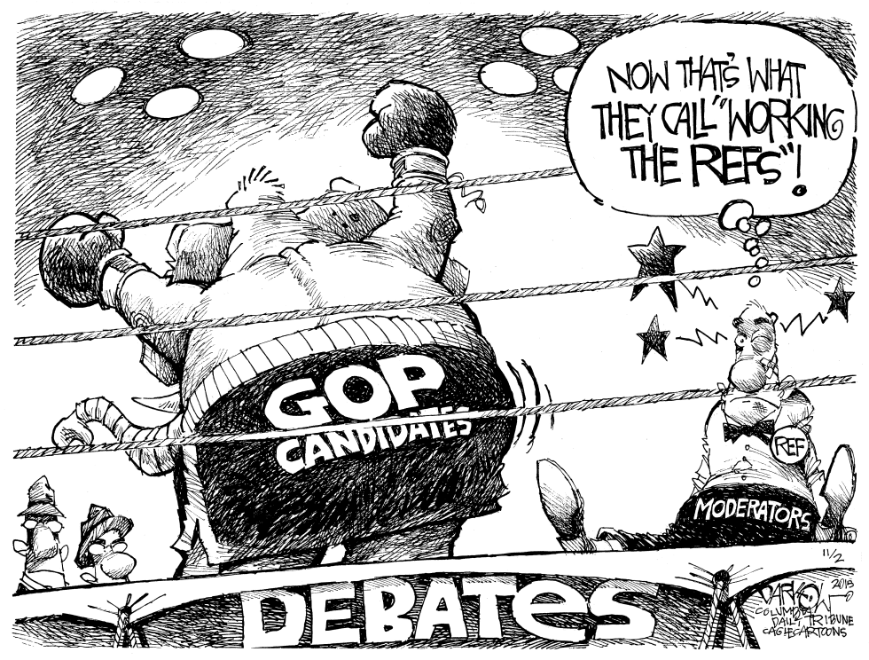  DEBATING THE DEBATES by John Darkow