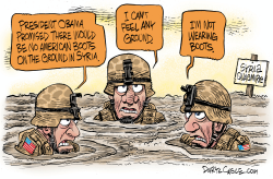 BOOTS ON THE GROUND IN SYRIA by Daryl Cagle