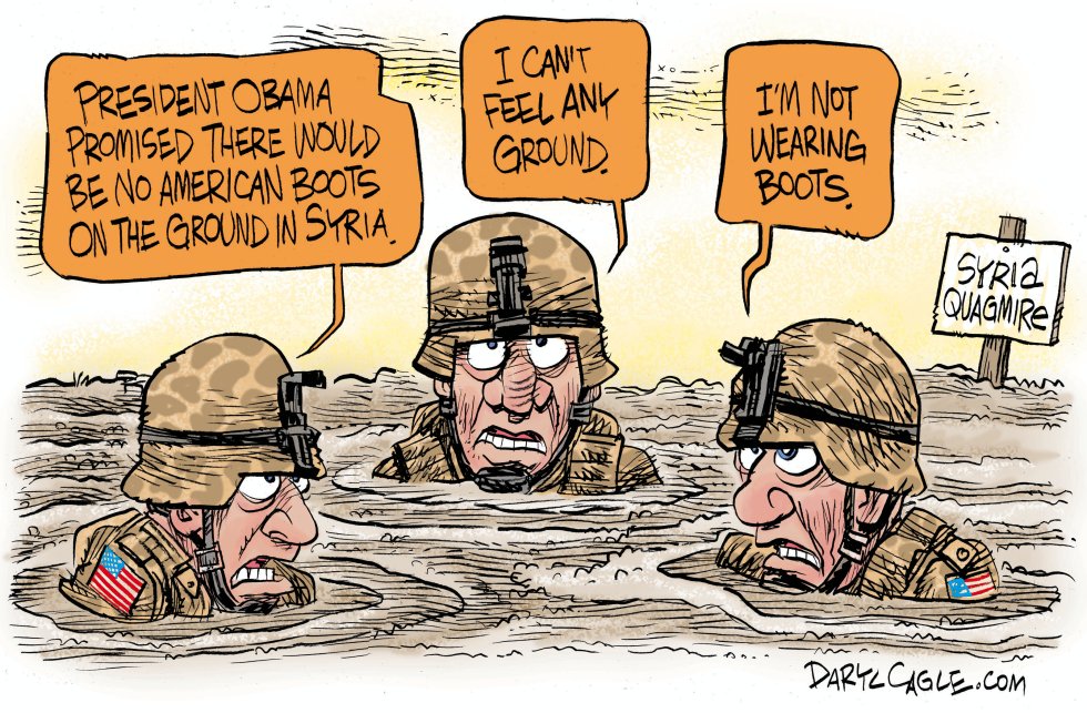  BOOTS ON THE GROUND IN SYRIA by Daryl Cagle