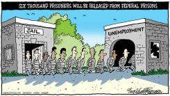 PRISONER RELEASE by Bob Englehart