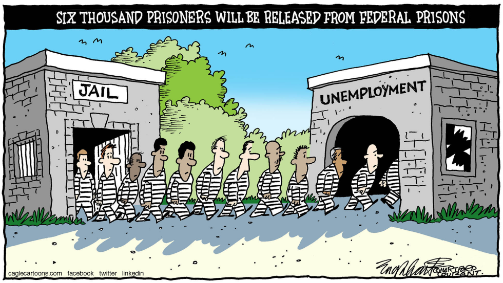  PRISONER RELEASE by Bob Englehart