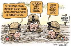 BOTAS SOBRE EL TERRENO DE SIRIA  by Daryl Cagle