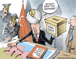 AFTER THE TURKISH ELECTIONS	 by Patrick Chappatte