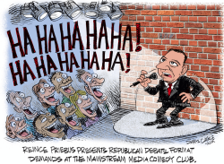 REPUBLICAN DEBATES COMEDY CLUB by Daryl Cagle