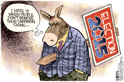 2015 CAMPAIGN SIGN by Rick McKee