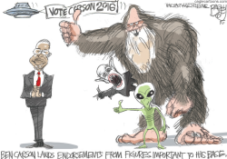 BEN CARSON BELIEVES by Pat Bagley