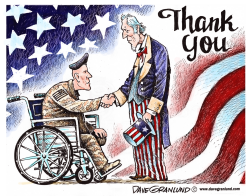 VETERANS DAY THANK YOU by Dave Granlund