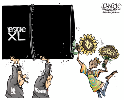 KEYSTONE AND OBAMA by John Cole