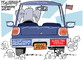 REPUBLICANS AND THE MEDIA by David Fitzsimmons