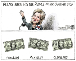 CLINTON FUNDRAISING by Adam Zyglis