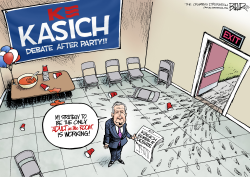 KASICH STRATEGY by Nate Beeler