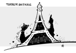 TERROR EN PARIS by Emad Hajjaj