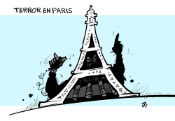 TERROR EN PARIS  by Emad Hajjaj