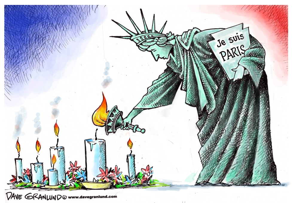  PARIS ISIS MASSACRE by Dave Granlund