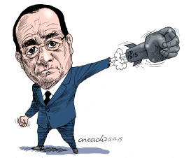 FRANCOIS HOLLANDE FRANCE by Arcadio Esquivel