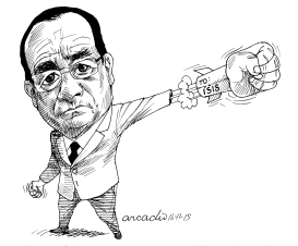 FRANCOIS HOLLANDE FRANCIA by Arcadio Esquivel