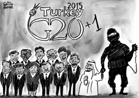 	G20+1 FAMILY PHOTO-GRAYSCALE by Christo Komarnitski