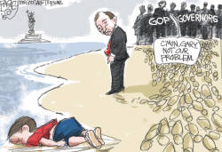 LOCAL UTAH GOVERNOR HERBERT by Pat Bagley