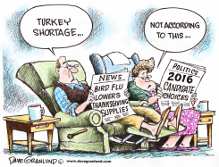 TURKEY SHORTAGE by Dave Granlund