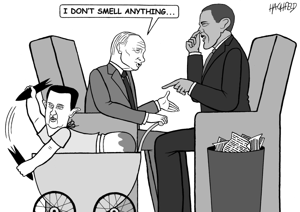  ASSAD, PUTIN, OBAMA by Rainer Hachfeld