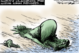 REFUGEES by Milt Priggee