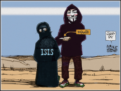 ANONYMOUS ATTACKS ISIS by Aislin