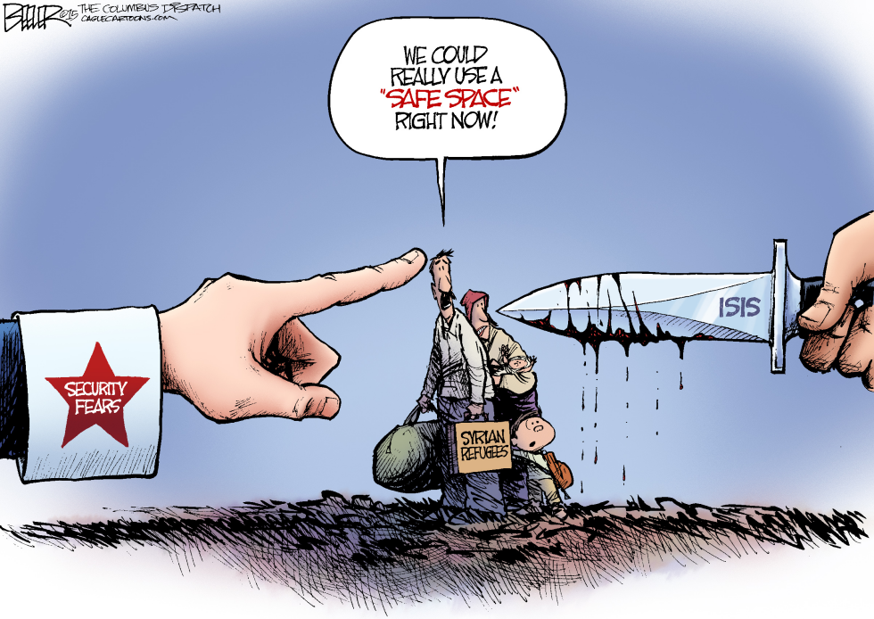  SYRIAN REFUGEES by Nate Beeler