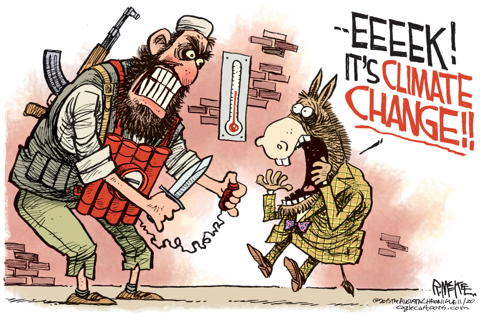  CLIMATE CHANGE TERROR by Rick McKee