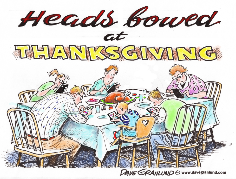  THANKSGIVING TABLE by Dave Granlund