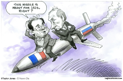 HOLLANDE AND PUTIN by Taylor Jones