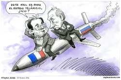 HOLLANDE Y PUTIN by Taylor Jones