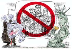 REPUBLICANS REJECT REFUGEES by Daryl Cagle