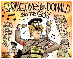 SPRINGTIME FOR DONALD by John Cole