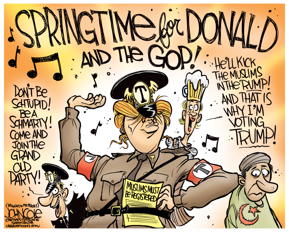  SPRINGTIME FOR DONALD by John Cole