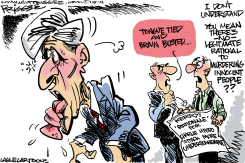 KERRY ATTACK COMMENTS by Milt Priggee