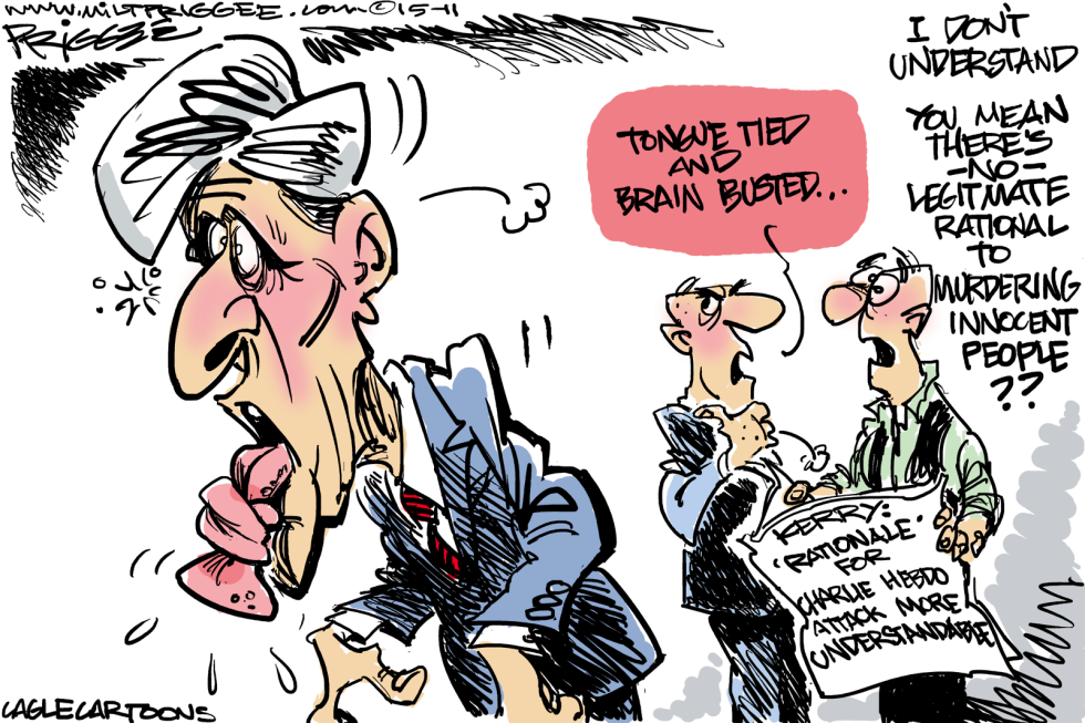  KERRY ATTACK COMMENTS by Milt Priggee