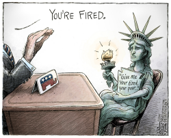 FEAR OF REFUGEES by Adam Zyglis