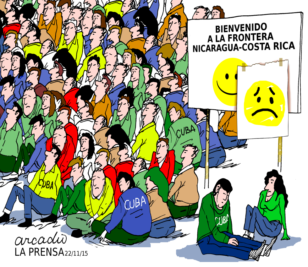  CUBANOS EN LA FRONTERA DE NICARAGUA by Arcadio Esquivel