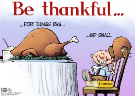 THANKFULNESS by Nate Beeler