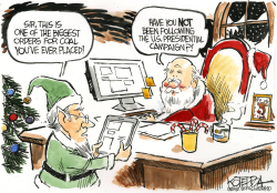 SANTA ORDERS COAL by Jeff Koterba