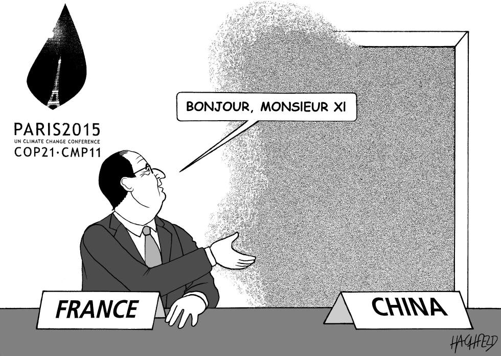  XI JINPING IN PARIS by Rainer Hachfeld