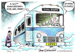 ROSA PARKS BUS SEAT 60TH by Dave Granlund