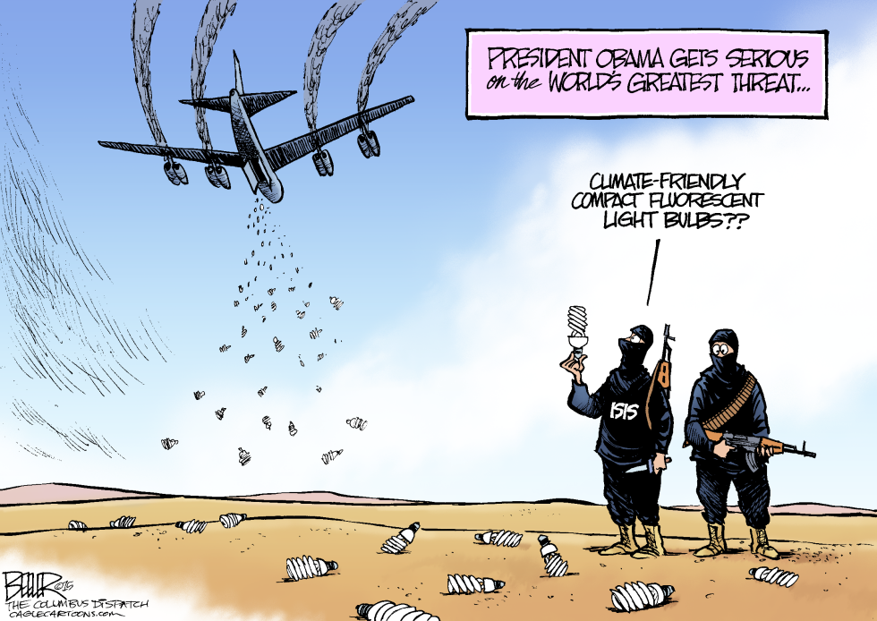  OBAMA BOMBS by Nate Beeler