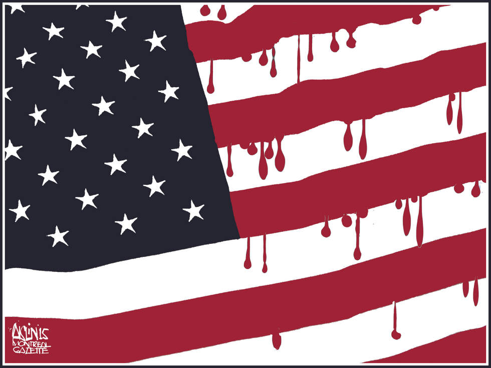  AMERICA BLEEDS by Aislin