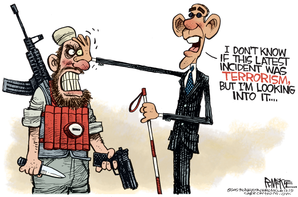  BLIND OBAMA by Rick McKee