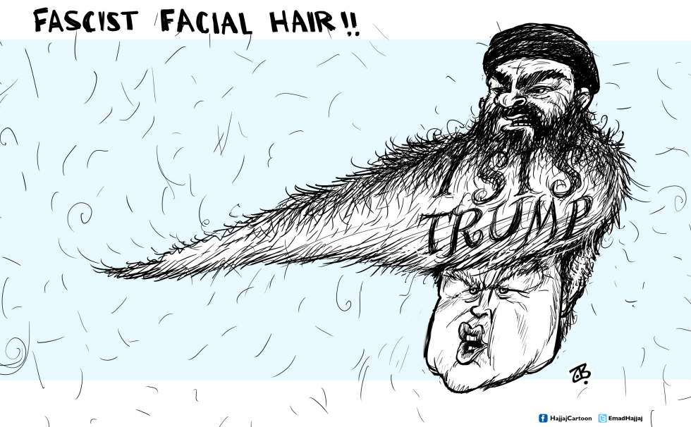  TRUMP ISIS HAIR  by Emad Hajjaj