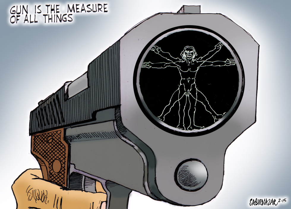  GUN IS THE MEASURE OF ALL THINGS by Sabir Nazar