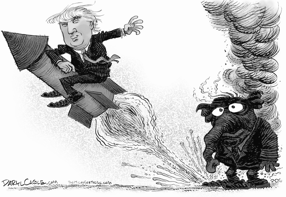  ENCUESTAS DE TRUMP Y EL GOP by Daryl Cagle